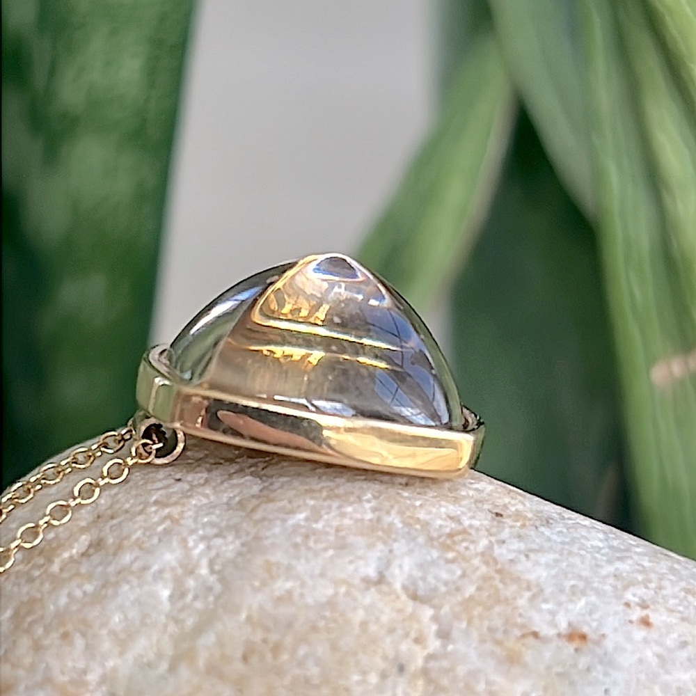 18 karat gold, Baccarat pendant necklace - Picture 6 of 9